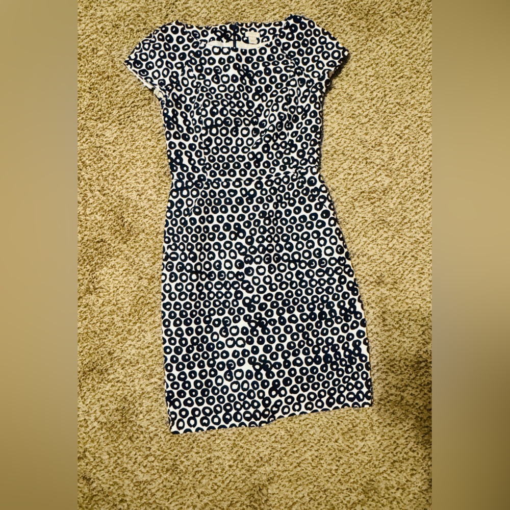 J. Crew Short Sleeve Basketweave Dress Size 2
